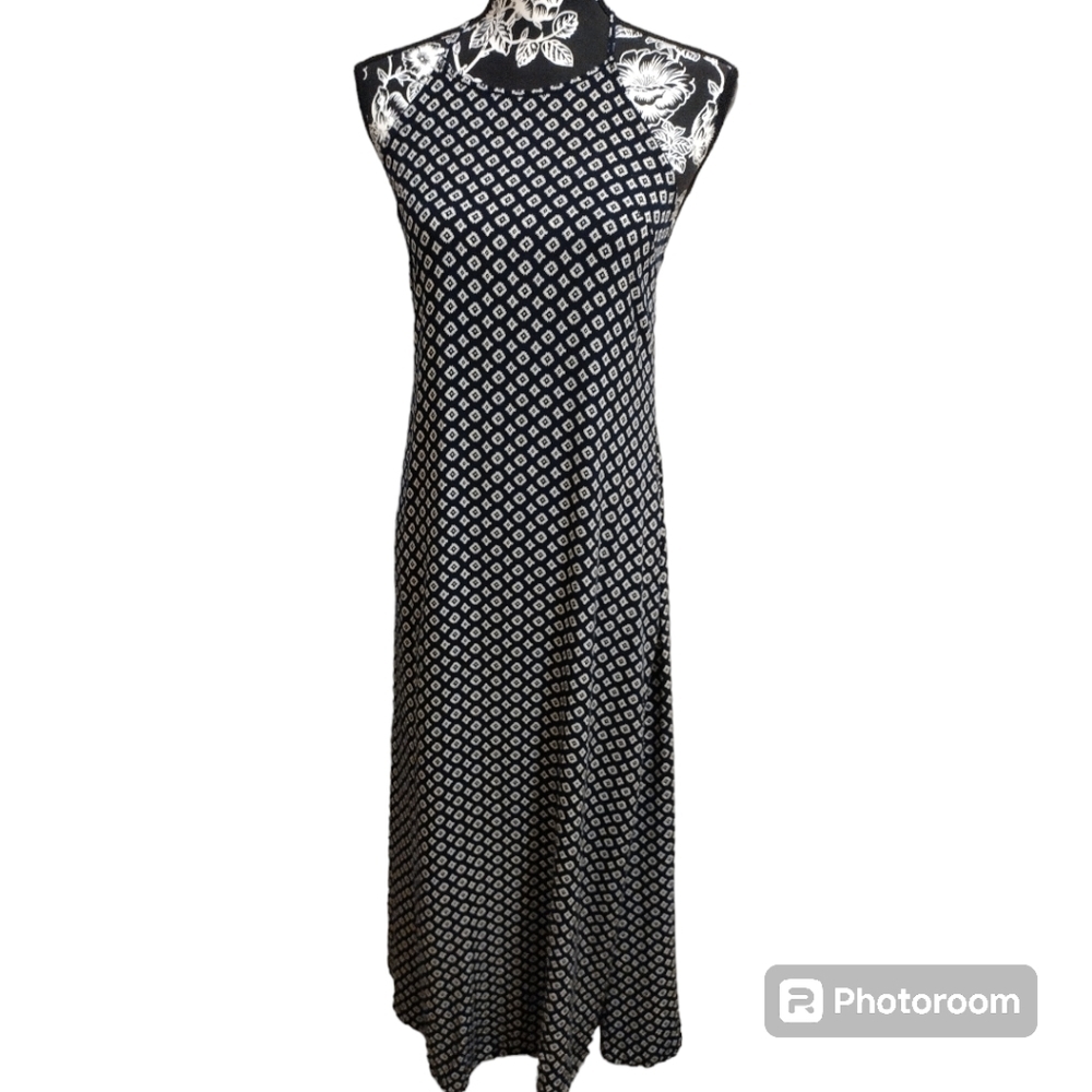 Lulu's Geometric Maxi Halter Dress